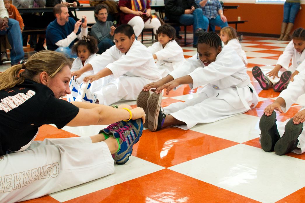 taekwondo para niños estiramientos